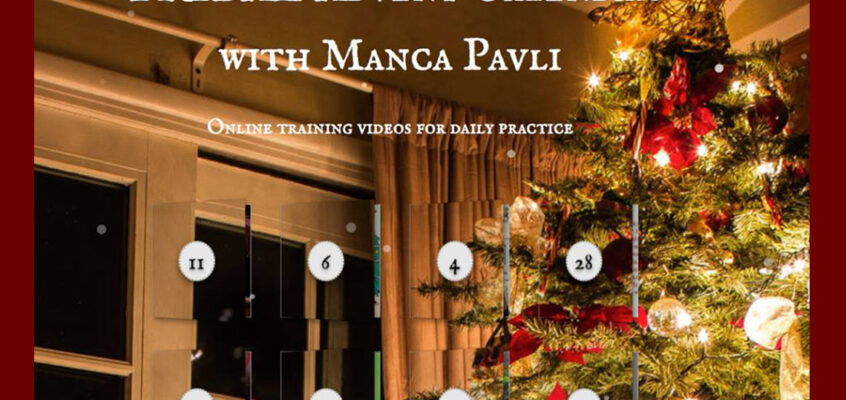 ADVENT CALENDAR ONLINE 2023 training with Manca Pavli